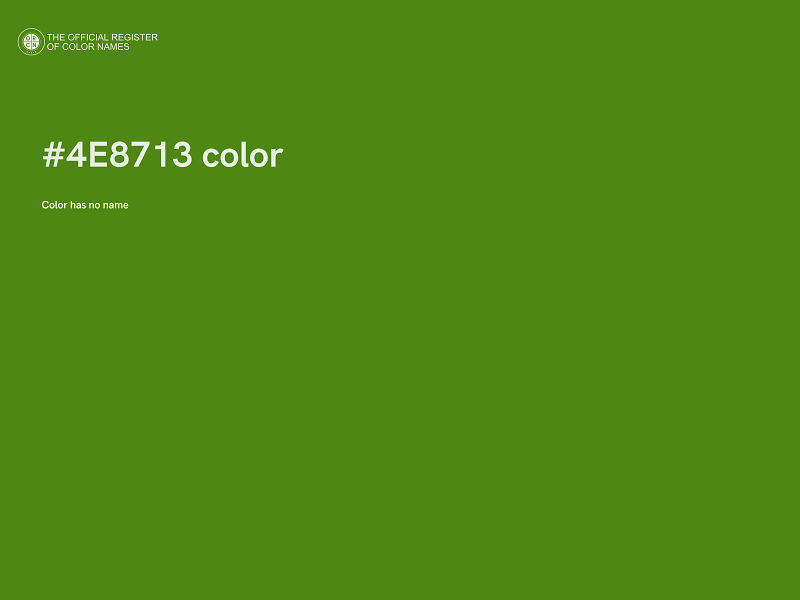 #4E8713 color image