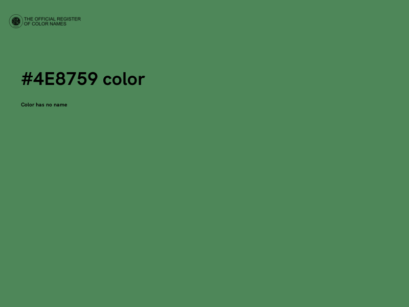 #4E8759 color image