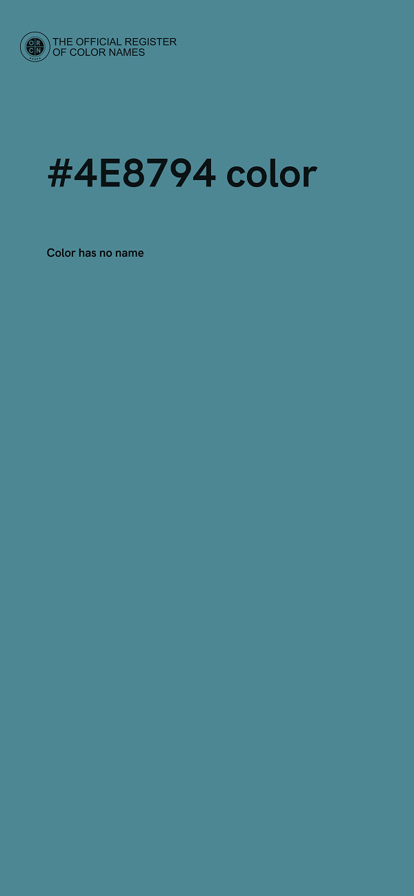 #4E8794 color image