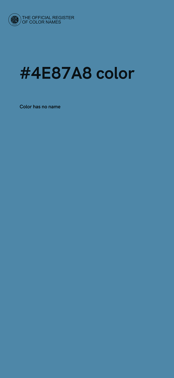 #4E87A8 color image