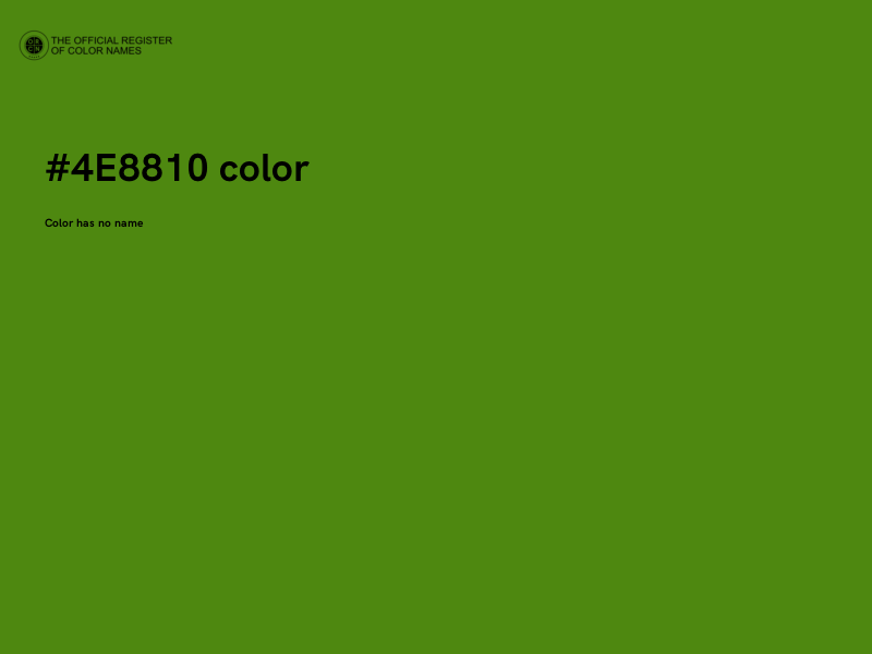 #4E8810 color image