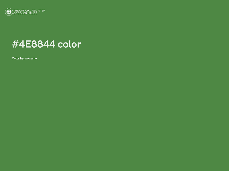 #4E8844 color image