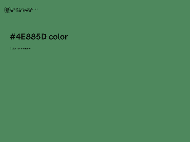 #4E885D color image