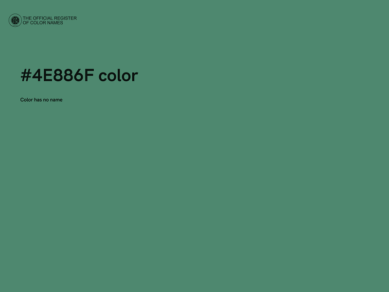 #4E886F color image