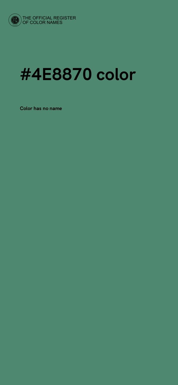 #4E8870 color image
