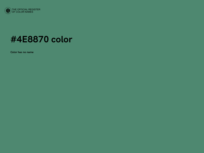 #4E8870 color image