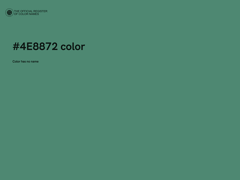 #4E8872 color image