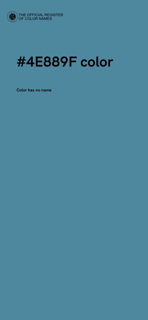 #4E889F color image