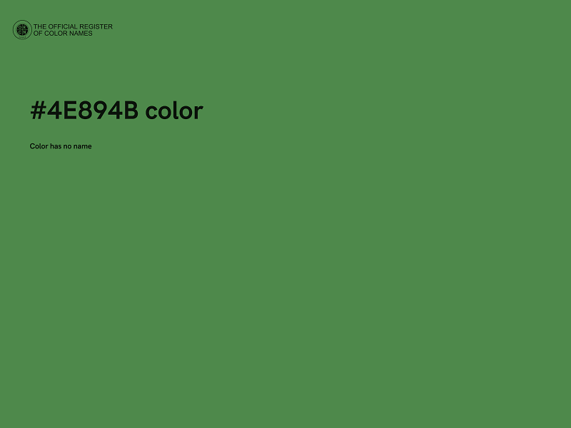 #4E894B color image