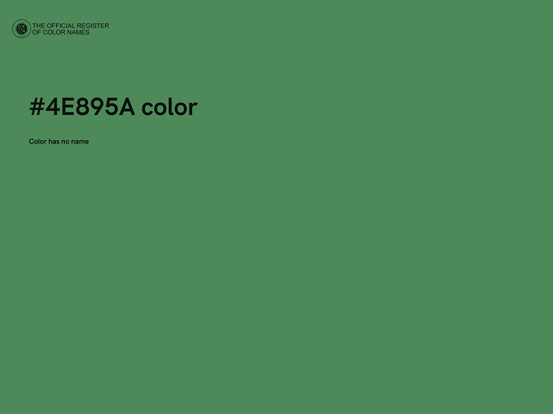 #4E895A color image