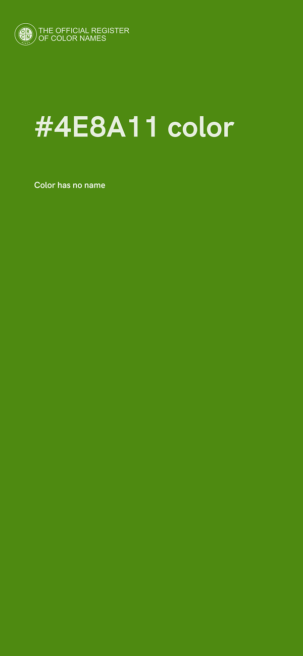#4E8A11 color image