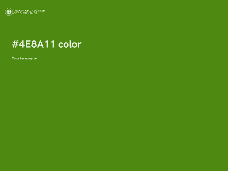 #4E8A11 color image