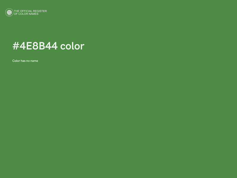 #4E8B44 color image