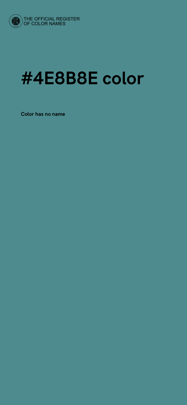 #4E8B8E color image