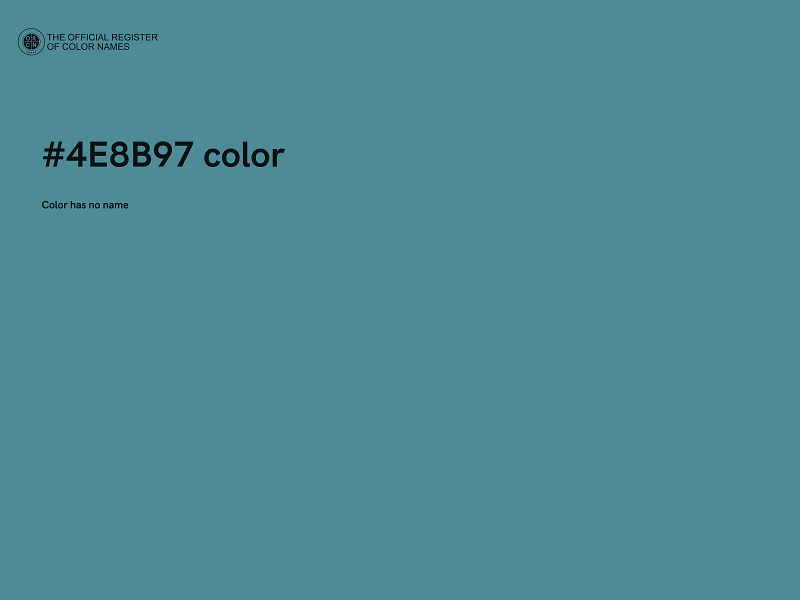 #4E8B97 color image