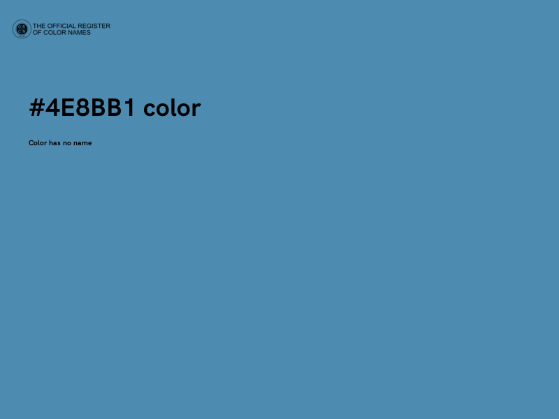 #4E8BB1 color image