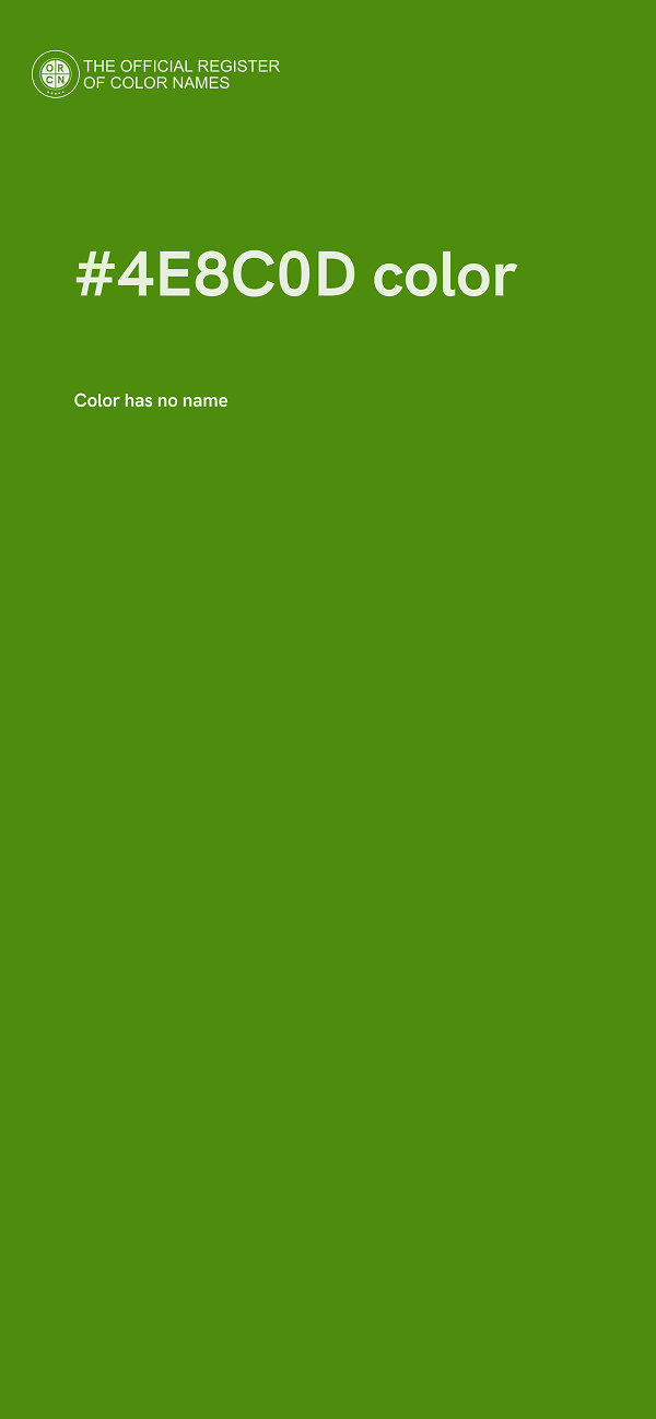 #4E8C0D color image
