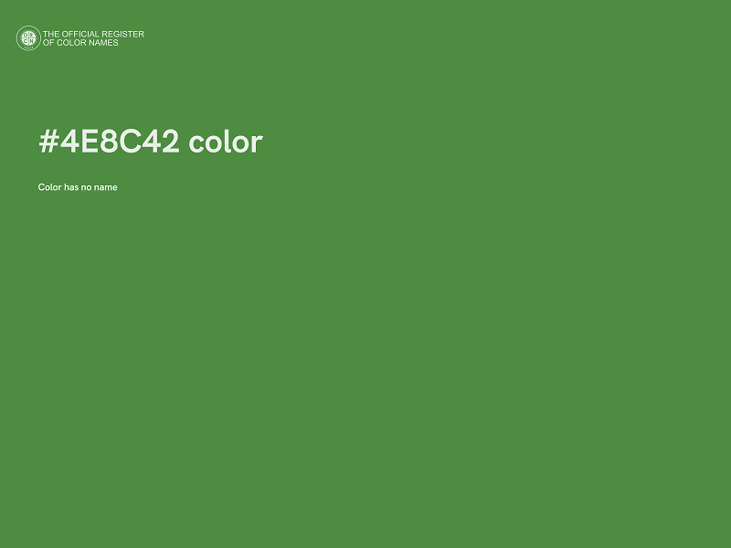 #4E8C42 color image