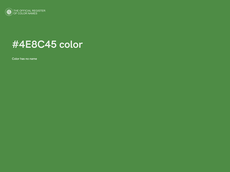 #4E8C45 color image