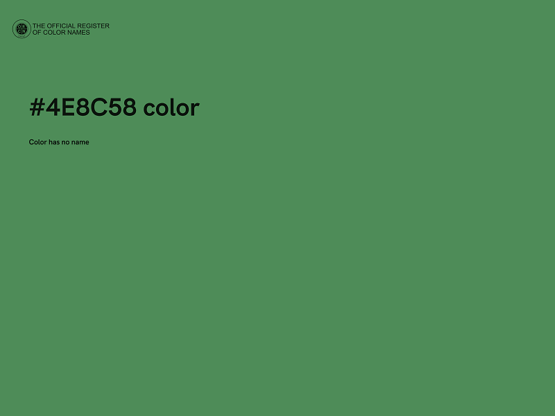 #4E8C58 color image