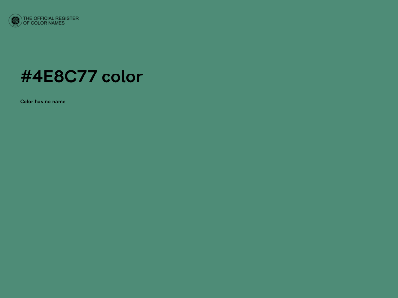 #4E8C77 color image