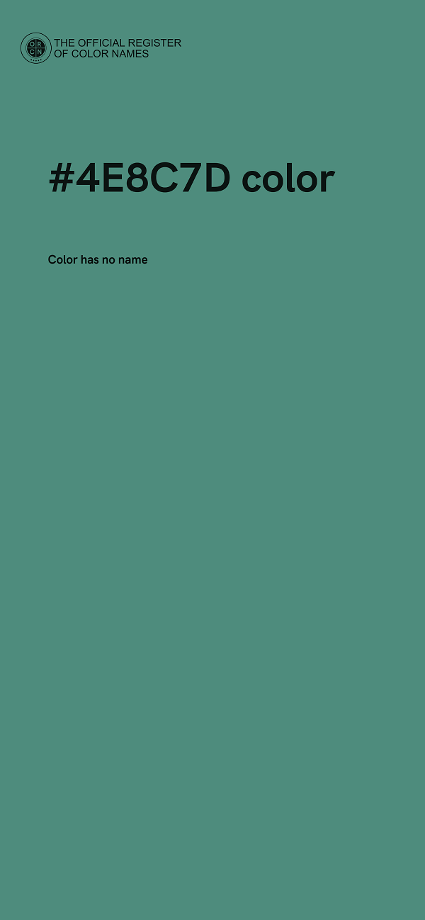 #4E8C7D color image