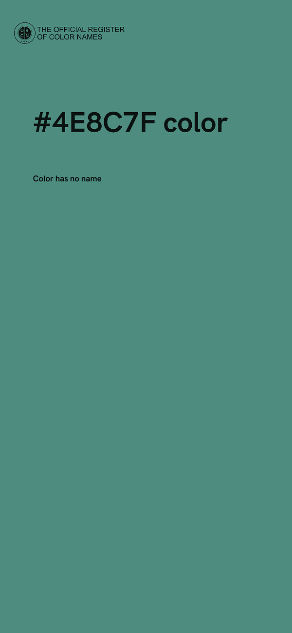 #4E8C7F color image