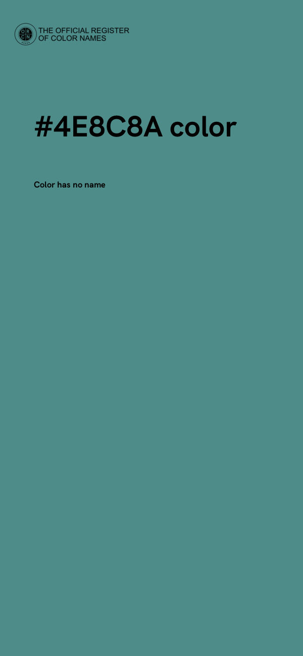 #4E8C8A color image