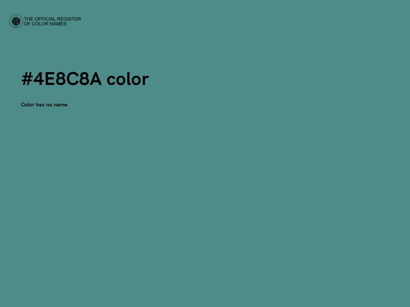 #4E8C8A color image