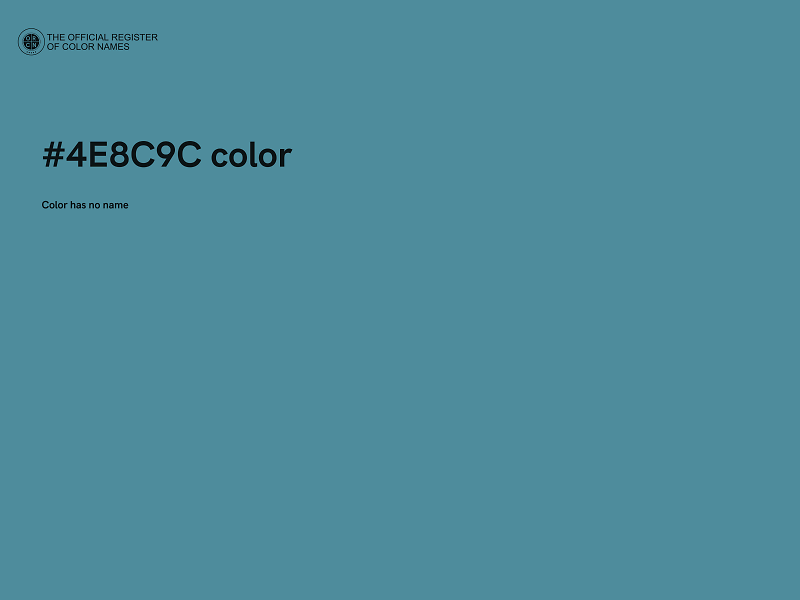 #4E8C9C color image