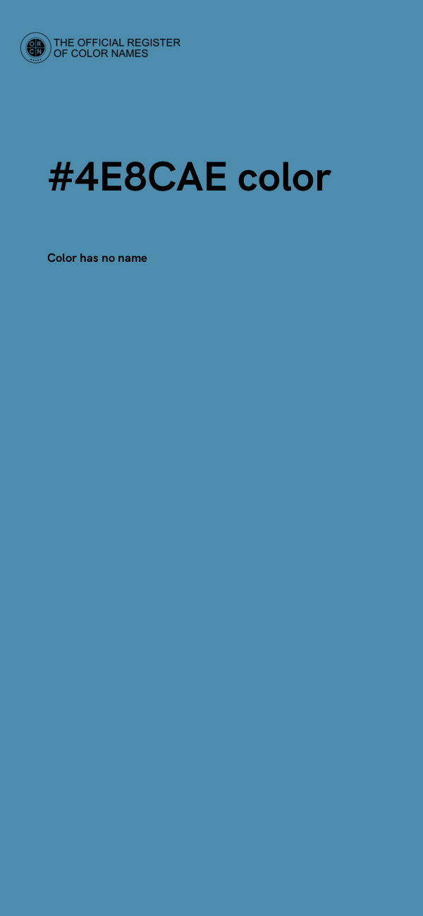 #4E8CAE color image