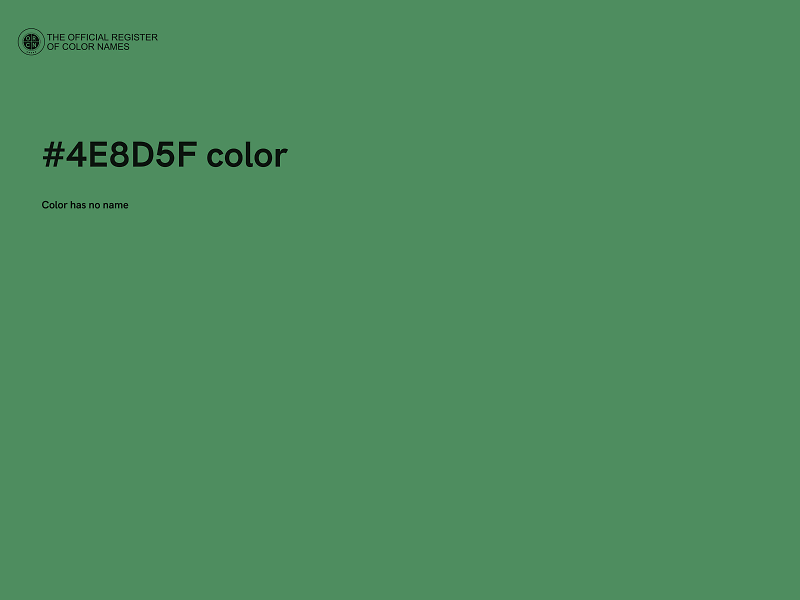 #4E8D5F color image