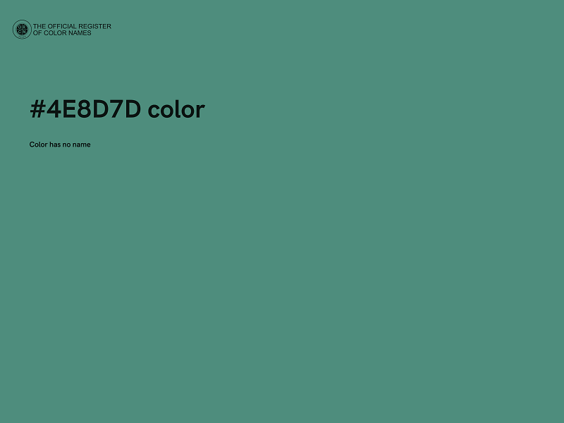 #4E8D7D color image