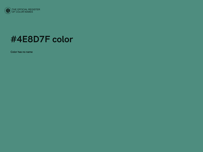 #4E8D7F color image
