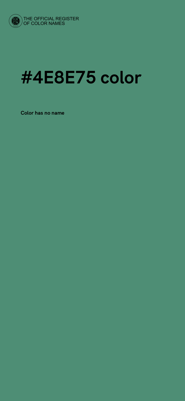 #4E8E75 color image