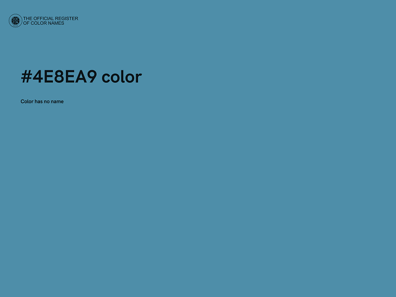 #4E8EA9 color image