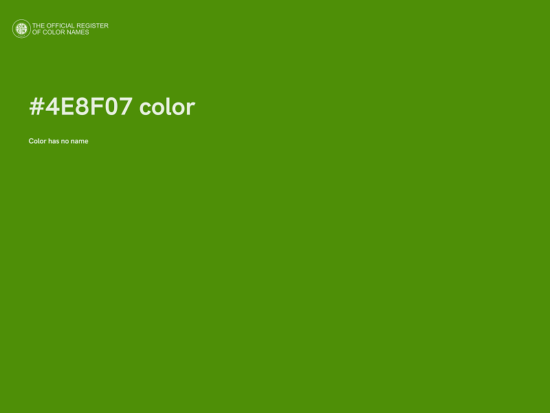 #4E8F07 color image