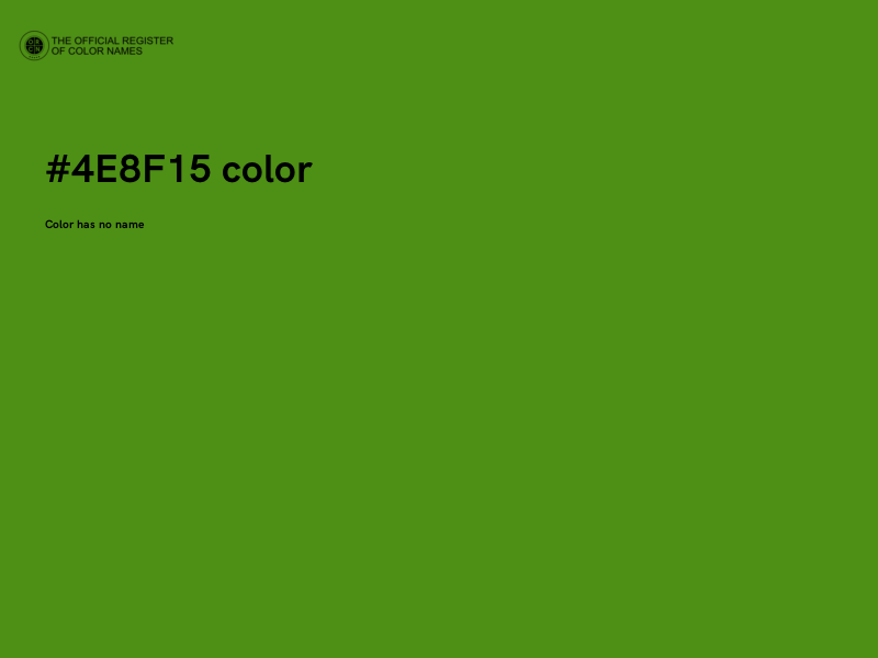 #4E8F15 color image