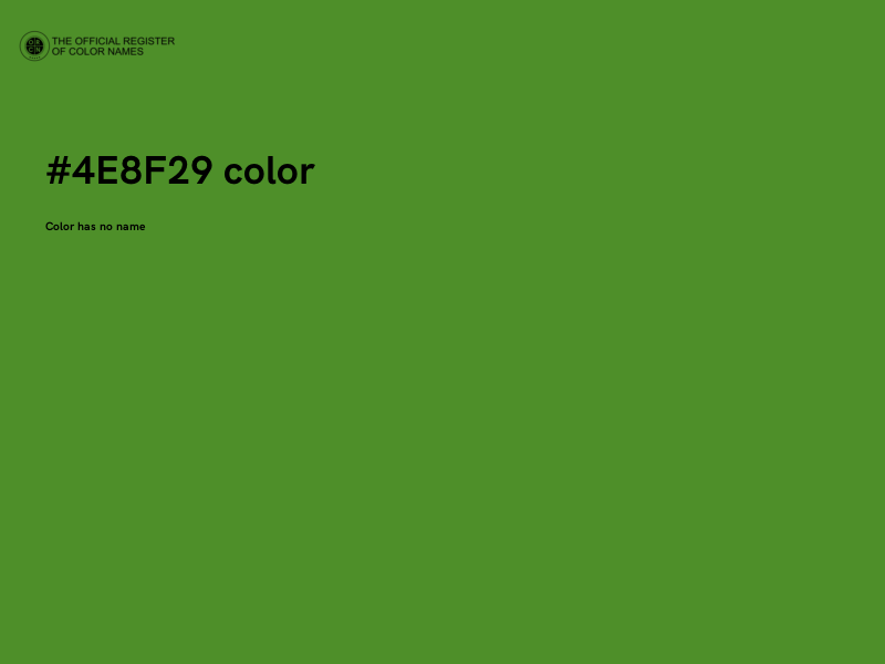 #4E8F29 color image
