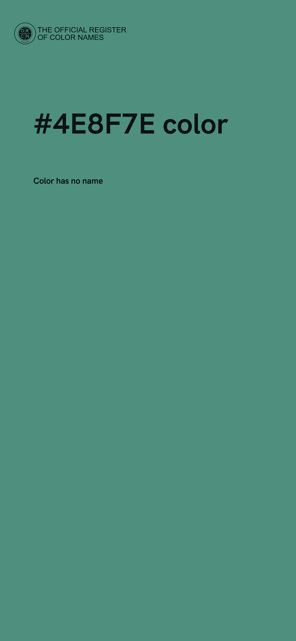 #4E8F7E color image