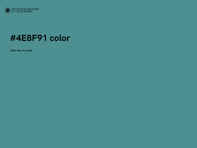 #4E8F91 color image