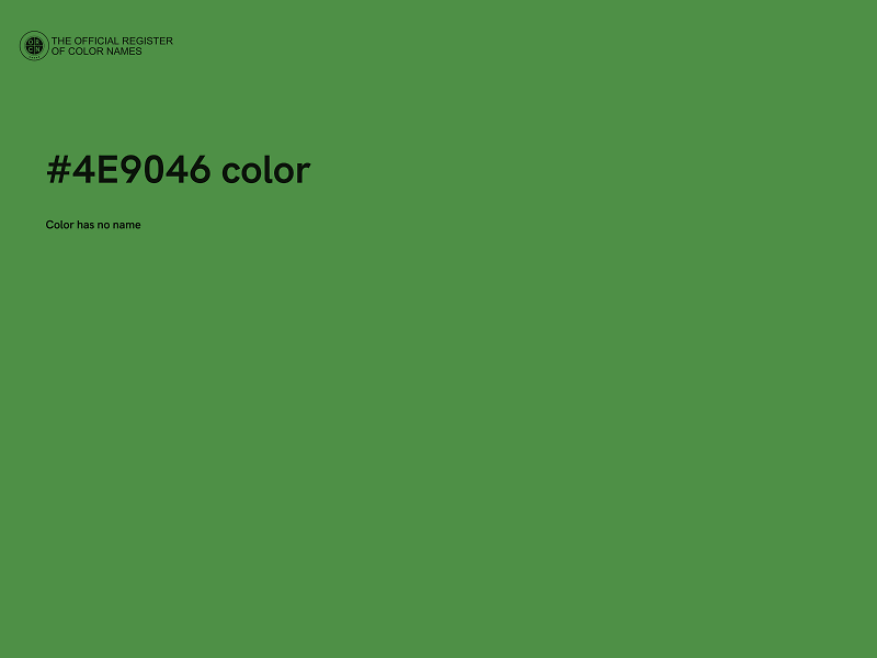 #4E9046 color image