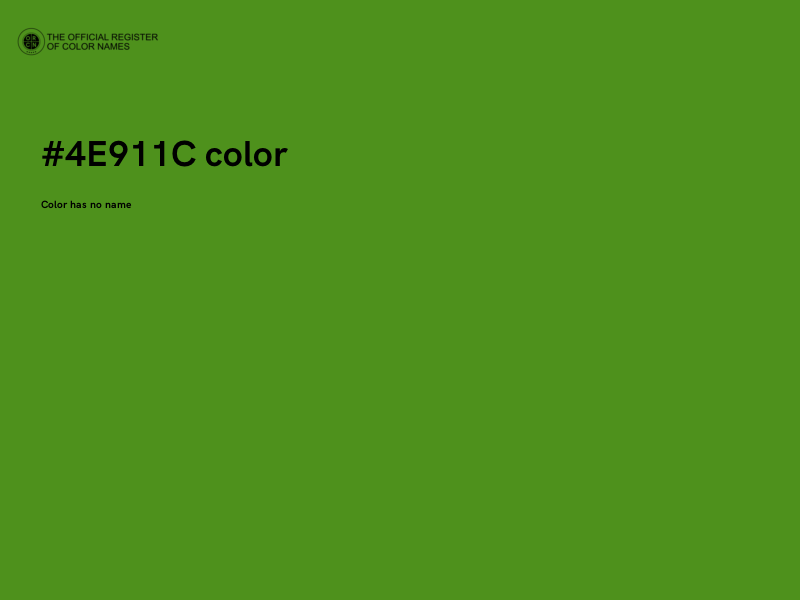 #4E911C color image