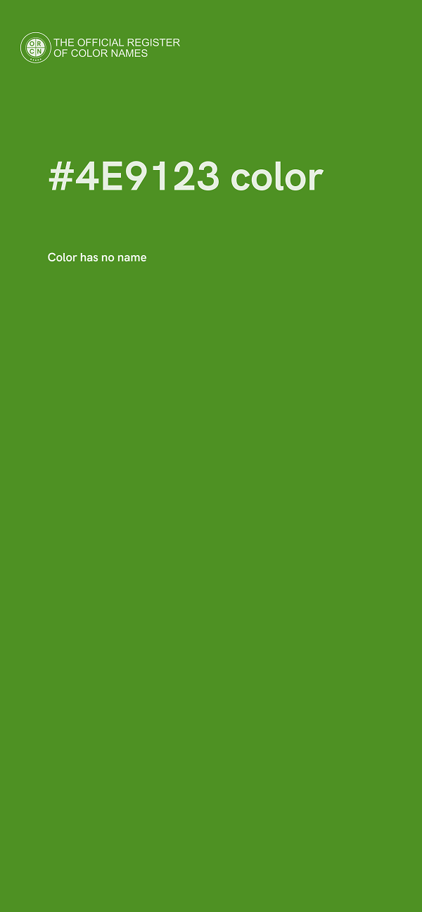 #4E9123 color image