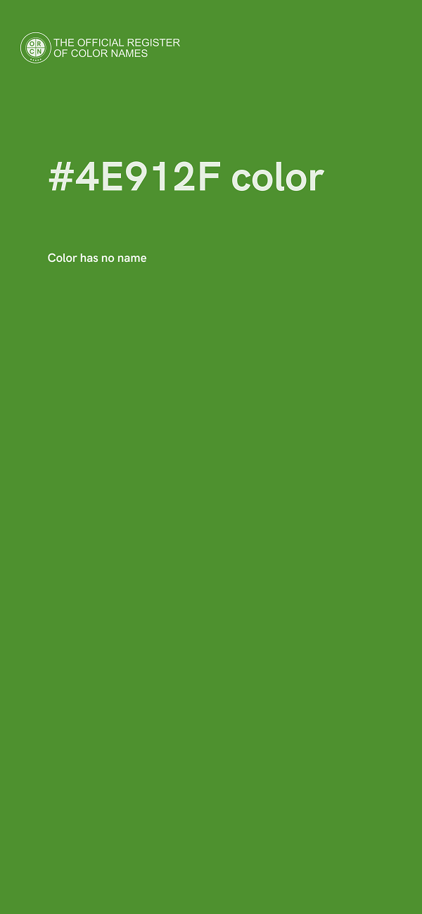 #4E912F color image