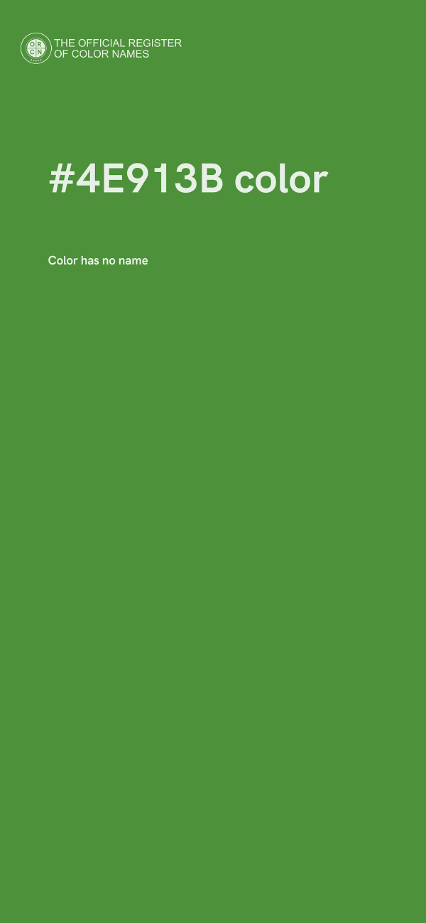 #4E913B color image