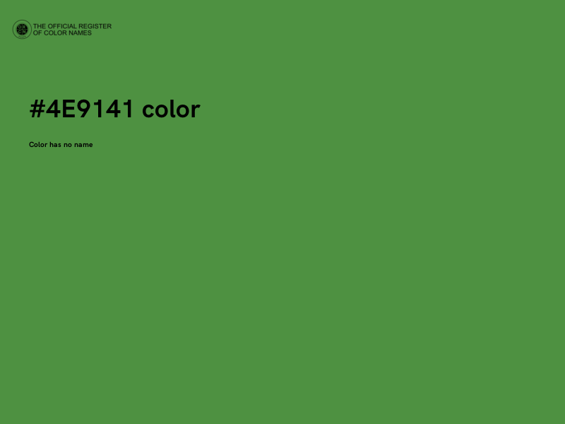 #4E9141 color image