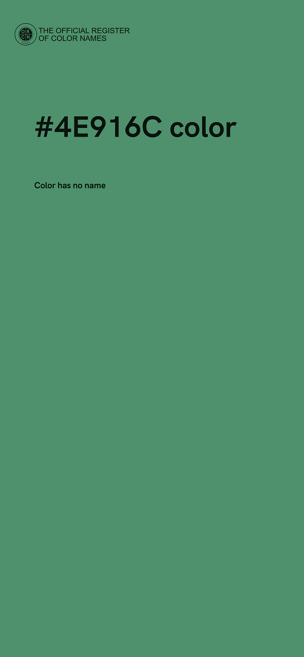 #4E916C color image