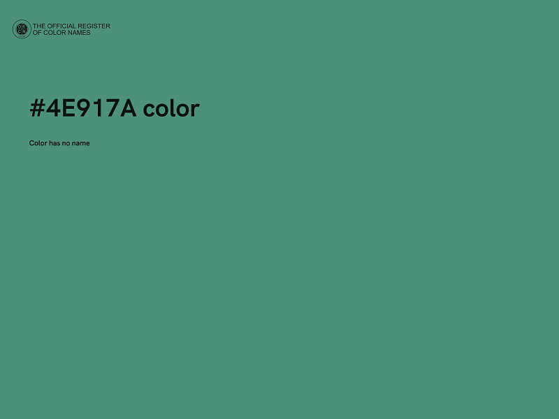 #4E917A color image