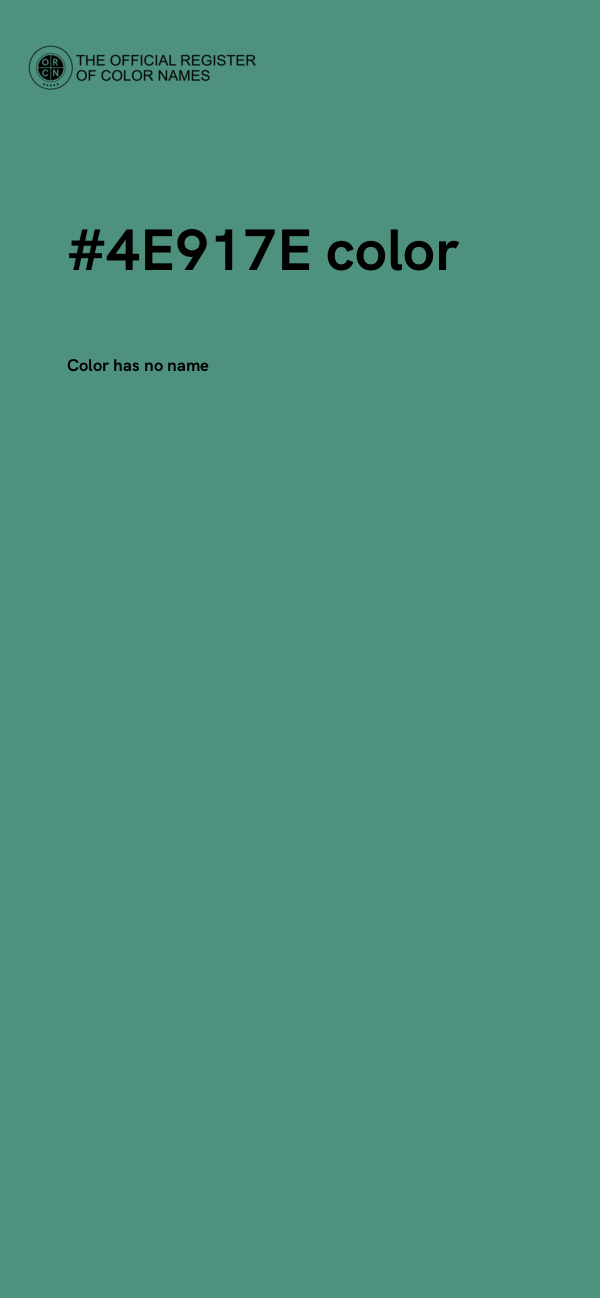 #4E917E color image